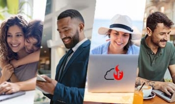 People using the Internet in many different locations