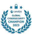 Canalys Global Cybersecurity Champion 2023 award badge